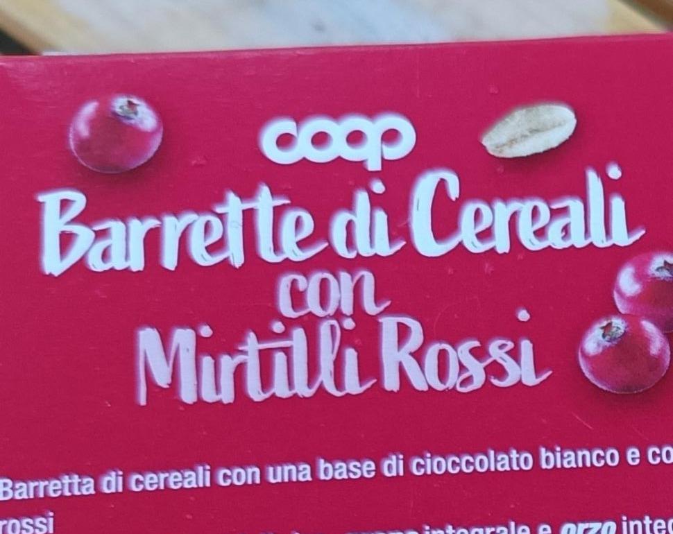Fotografie - Barrette di Cereali con Mirtilli Rossi Coop