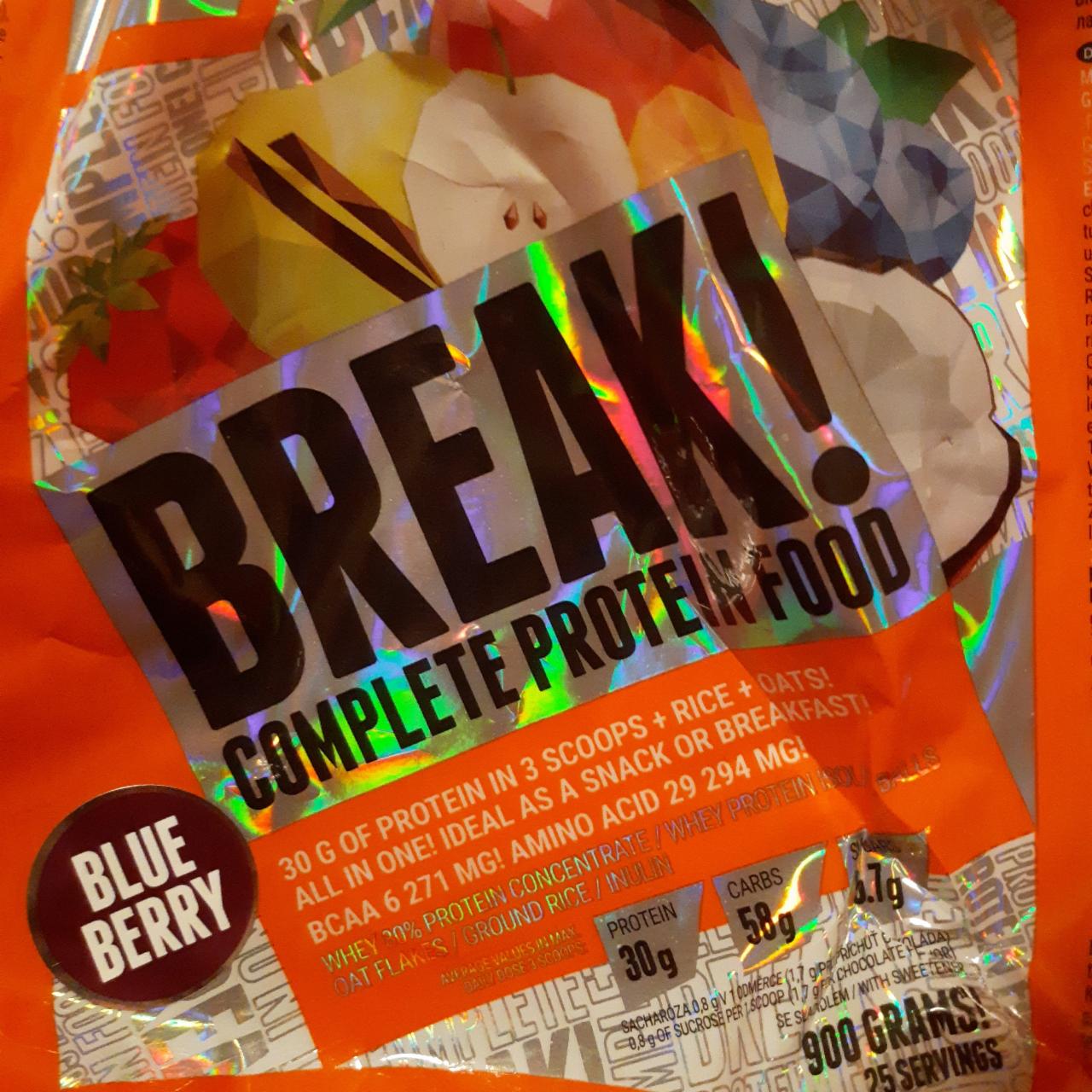 Fotografie - break protein borůvka