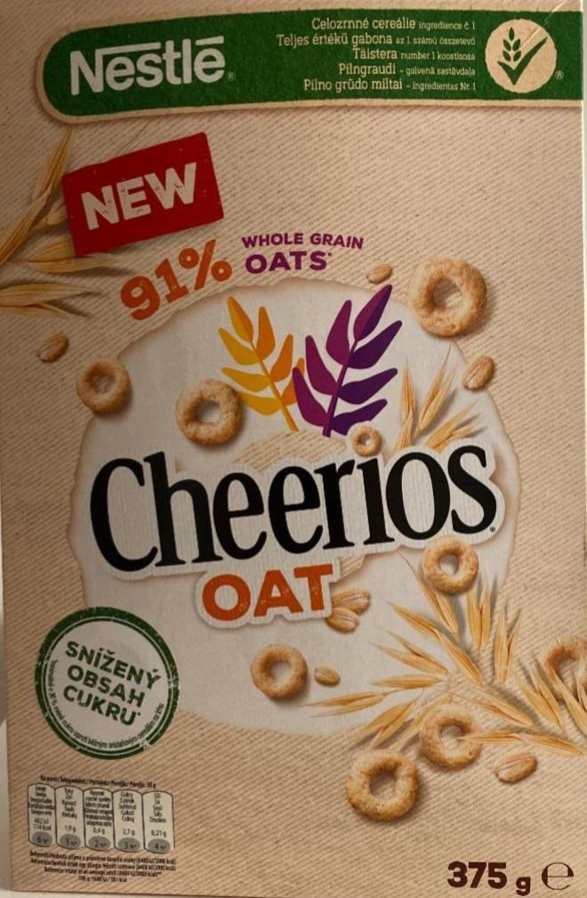Fotografie - Cheerios oat 91% whole grain oats Nestlé