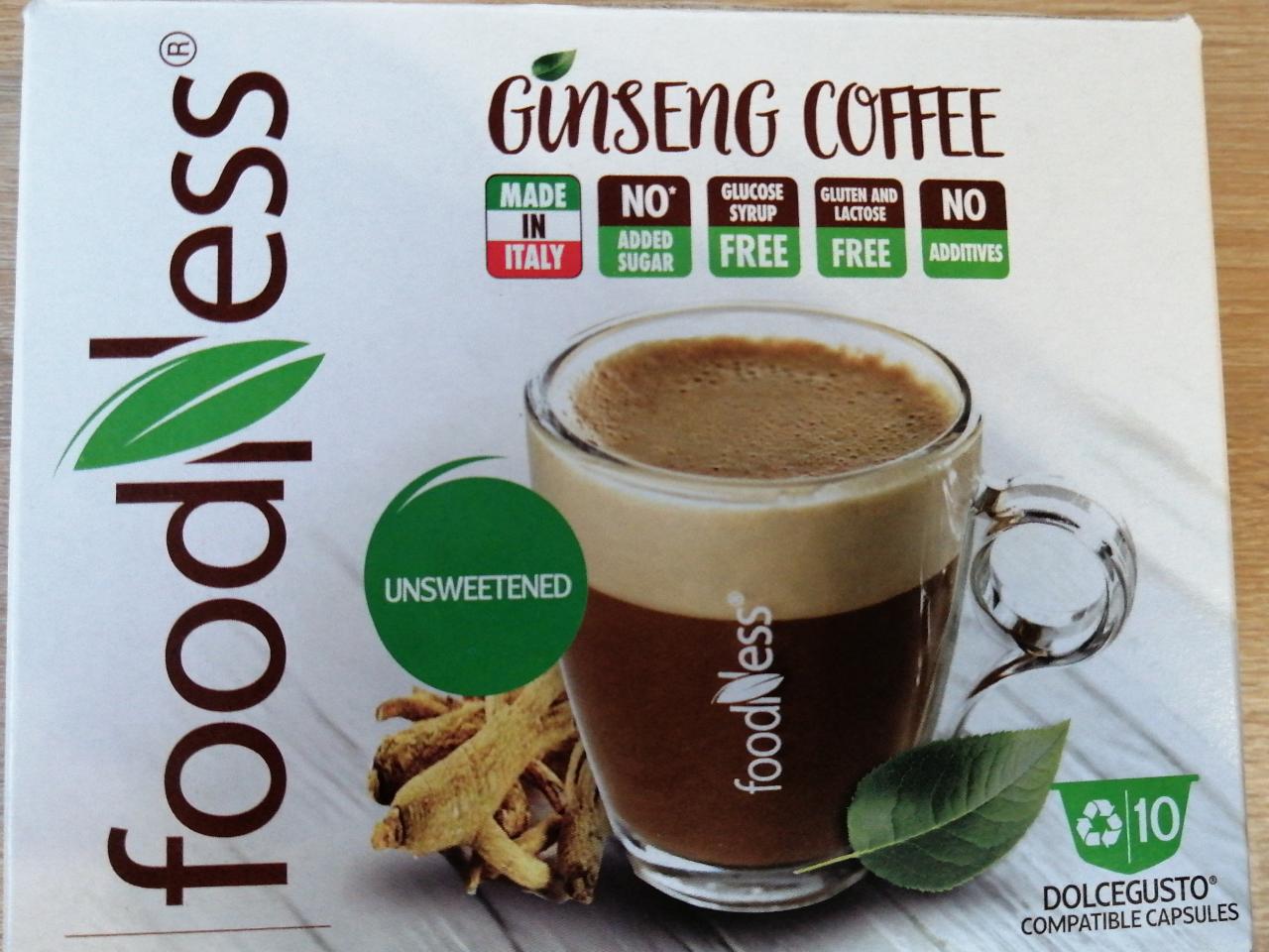 Fotografie - Ginseng Coffee Unsweetened FoodNess