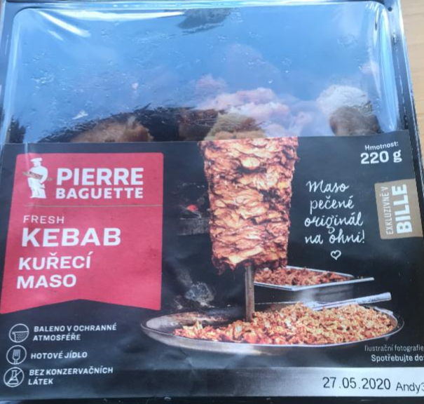 Fotografie - Fresh Kebab Kuřecí maso Pierre Baguette