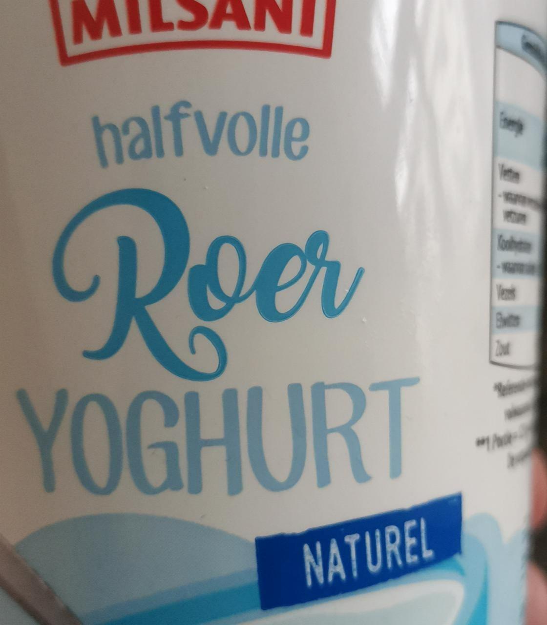 Fotografie - Halfvolle Roer Yoghurt Naturel Milsani