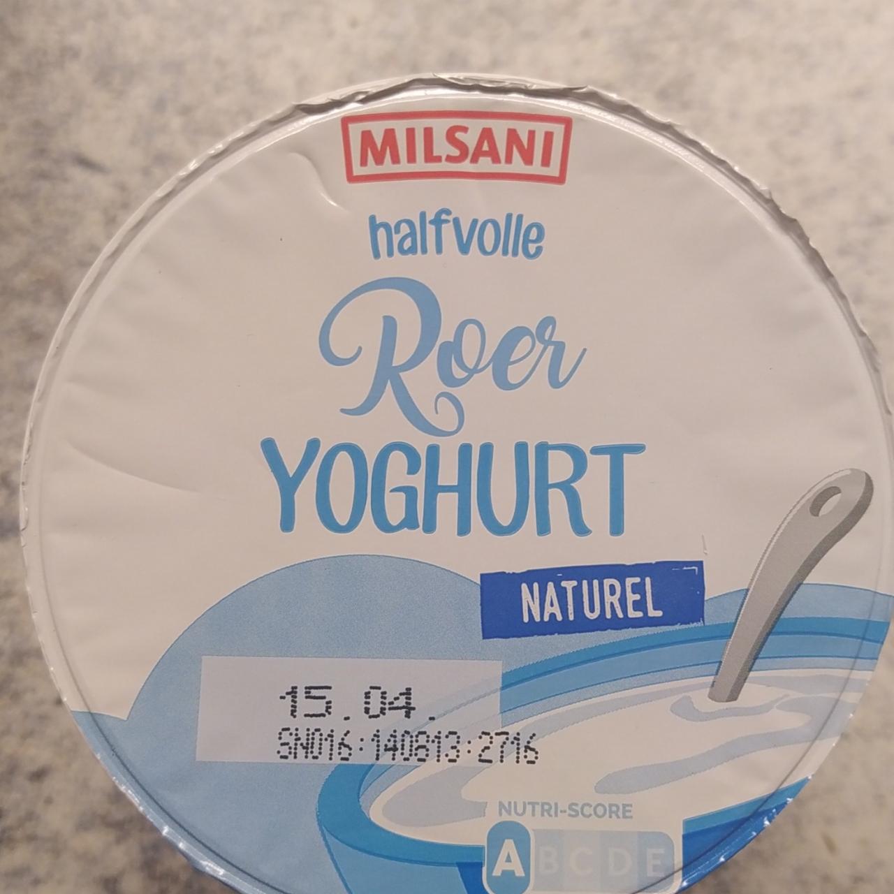 Fotografie - Halfvolle Roer Yoghurt Naturel Milsani