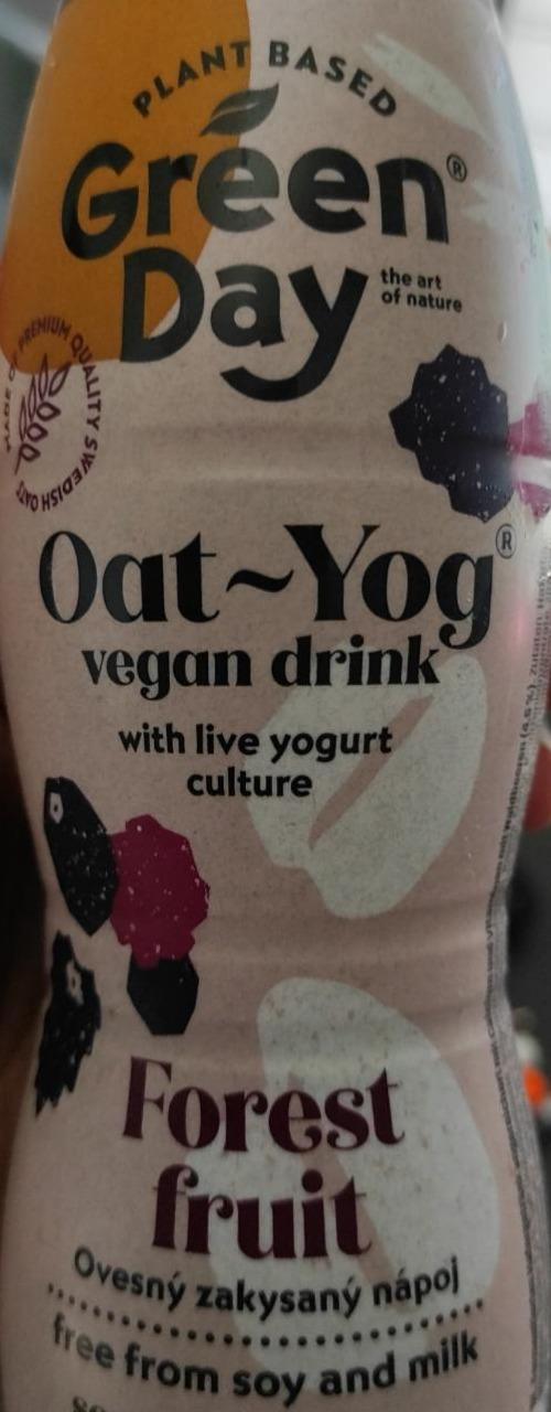 Fotografie - Oat-yog vegan drink Forest fruit Green Day