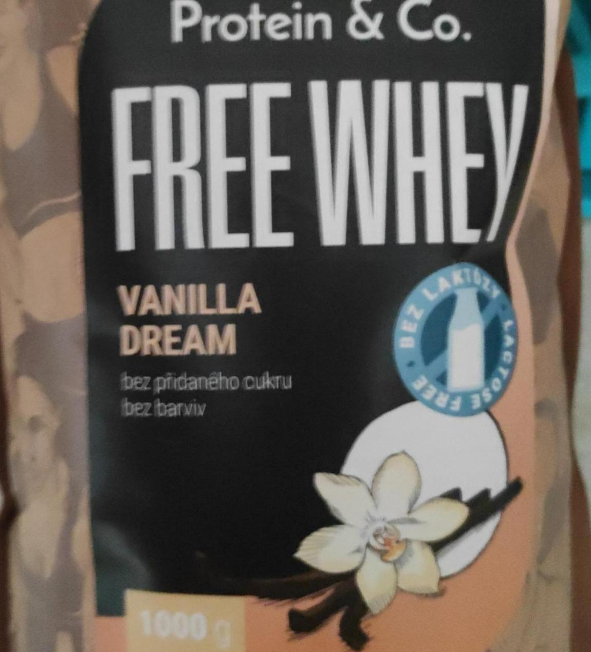 Fotografie - Free whey protein vanilla dream Protein & Co.