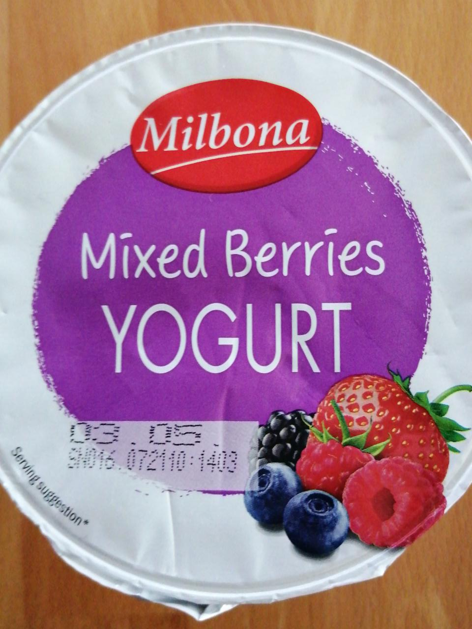Fotografie - Mixed berries yogurt Milbona