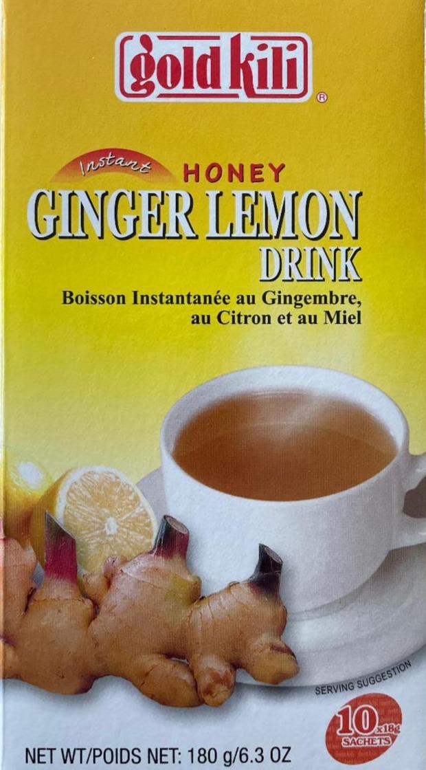 Fotografie - Honey Ginger Lemon drink Gold kili
