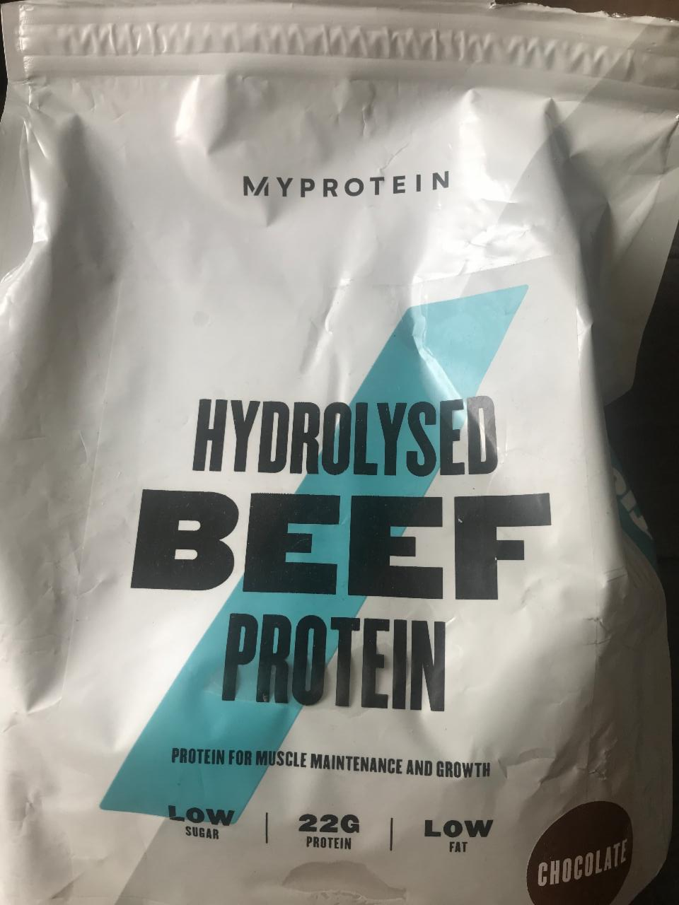 Fotografie - Hydrolysed beef protein chocolate Myprotein