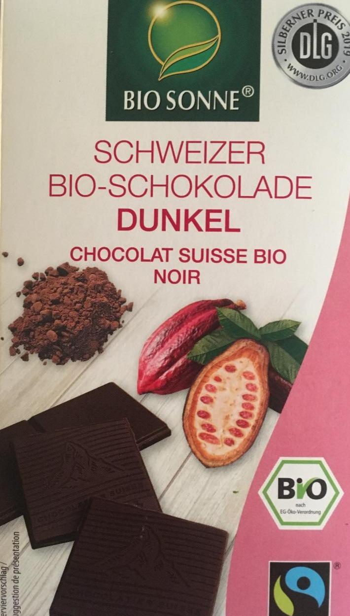 Fotografie - schweizer bio-schokolade dunkel 70%