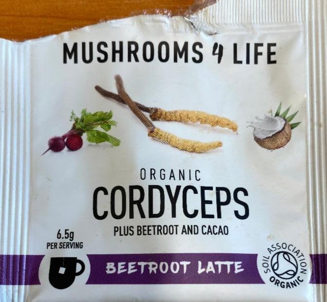 Fotografie - Organic Cordyceps Beetroot Latte Mushrooms 4 Life