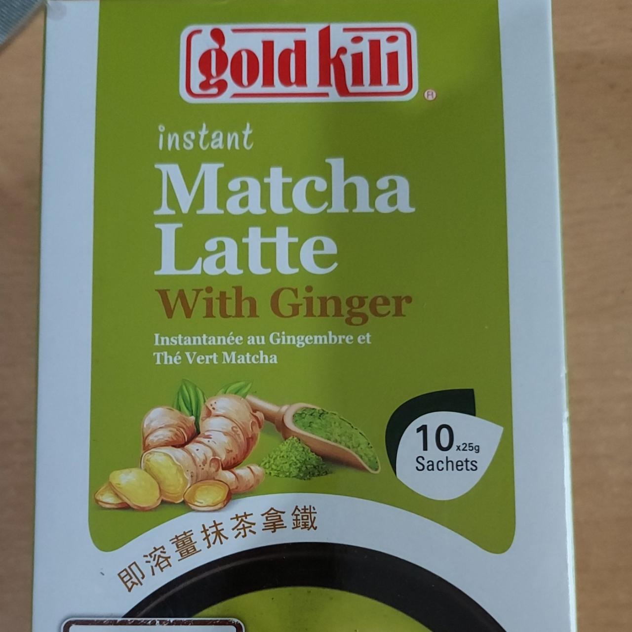 Fotografie - Matcha latte with ginger gold killi