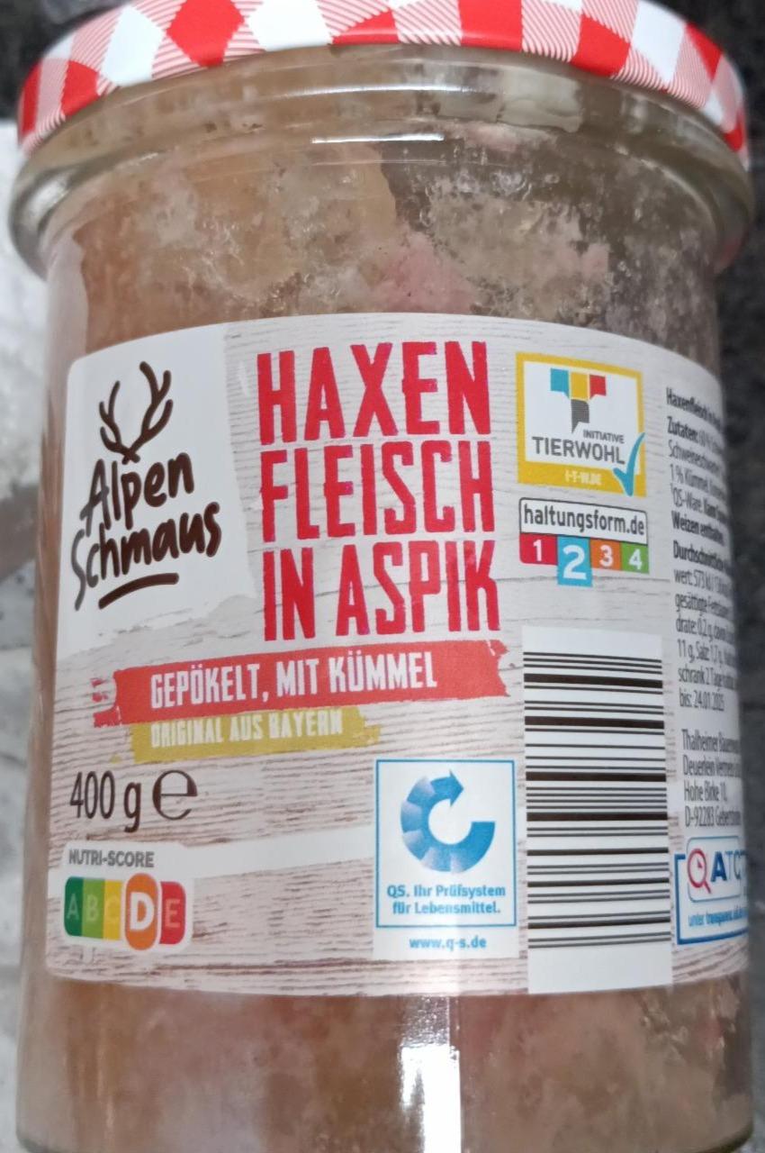 Fotografie - Haxenfleisch in Aspik, gepökelt, mit Kümmel AlpenSchmaus
