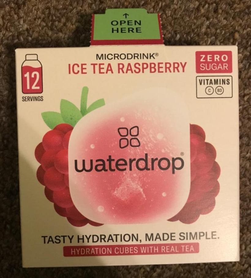 Fotografie - Microdrink Ice tea raspberry Waterdrop