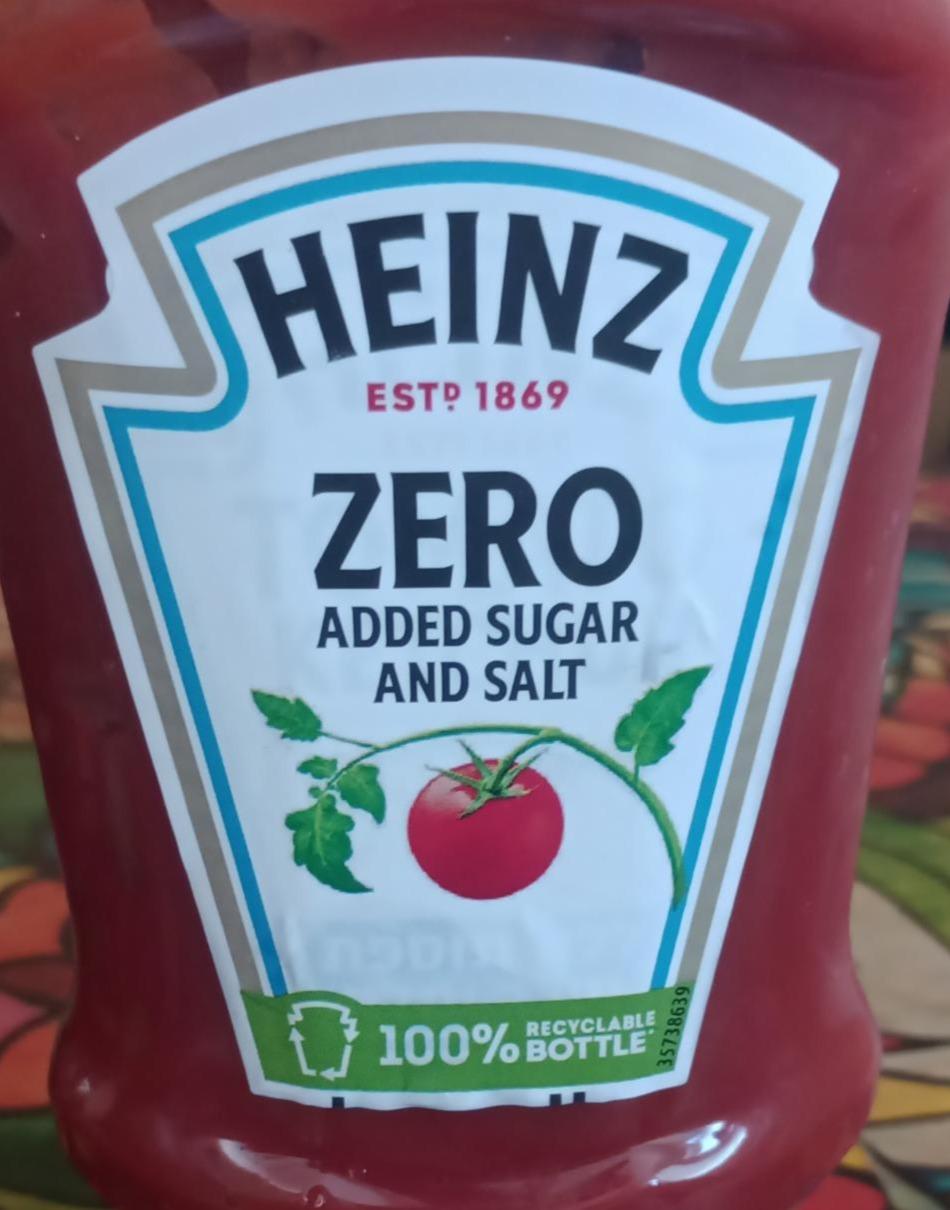 Fotografie - Kečup zero added sugar and salt Heinz