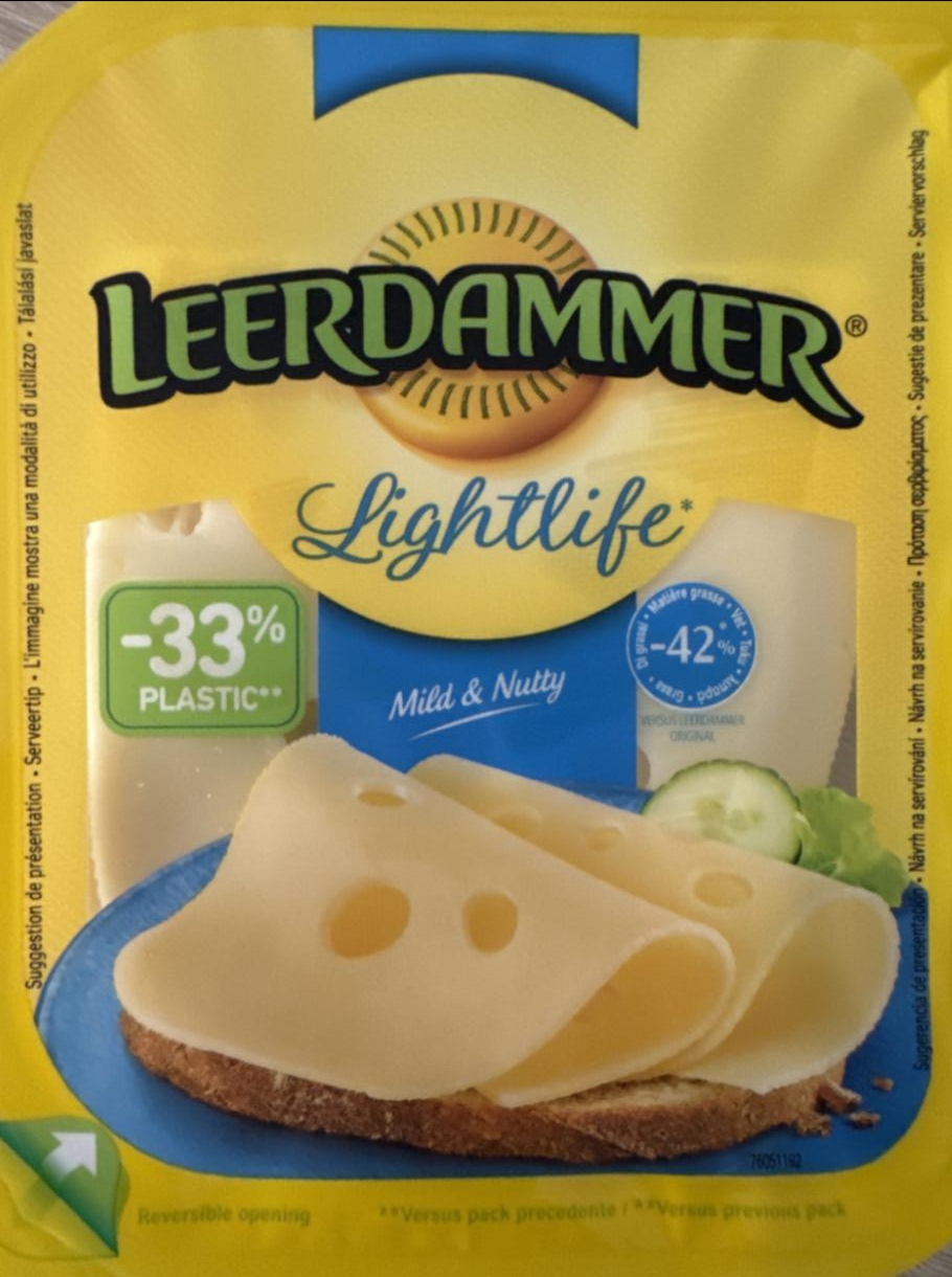 Fotografie - Lightlife -42% tuku plátky Leerdammer