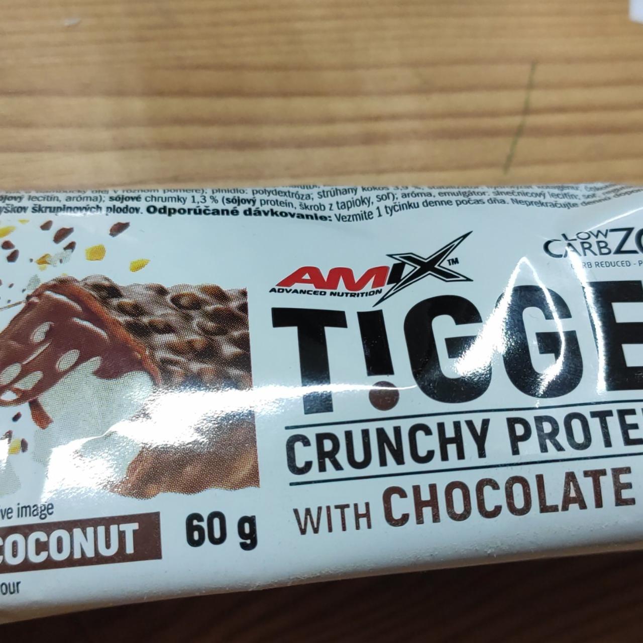 Fotografie - Tigger crunchy protein bar Chocolate Amix Nutrition