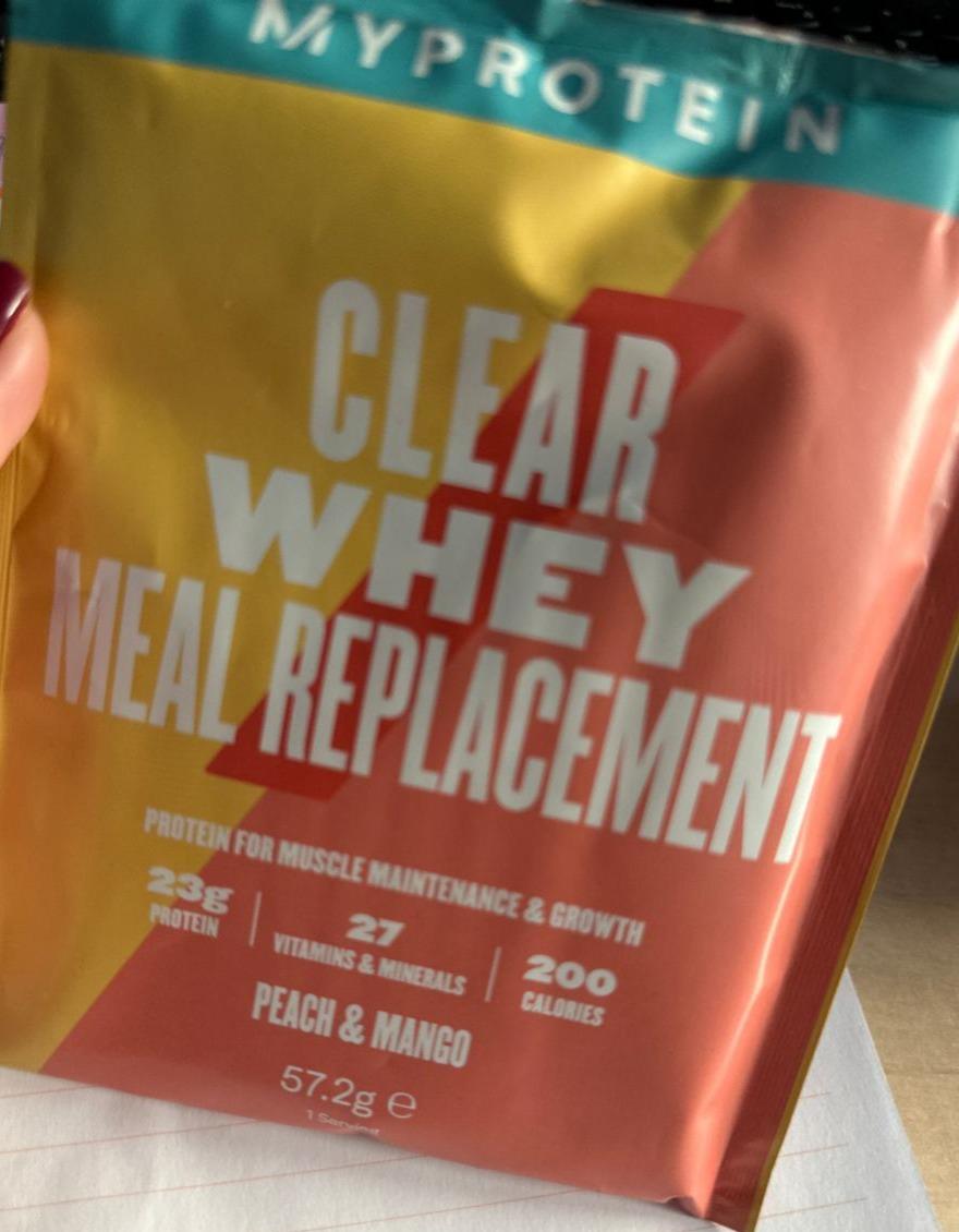 Fotografie - Clear whey meal replacement Peach & Mango MyProtein
