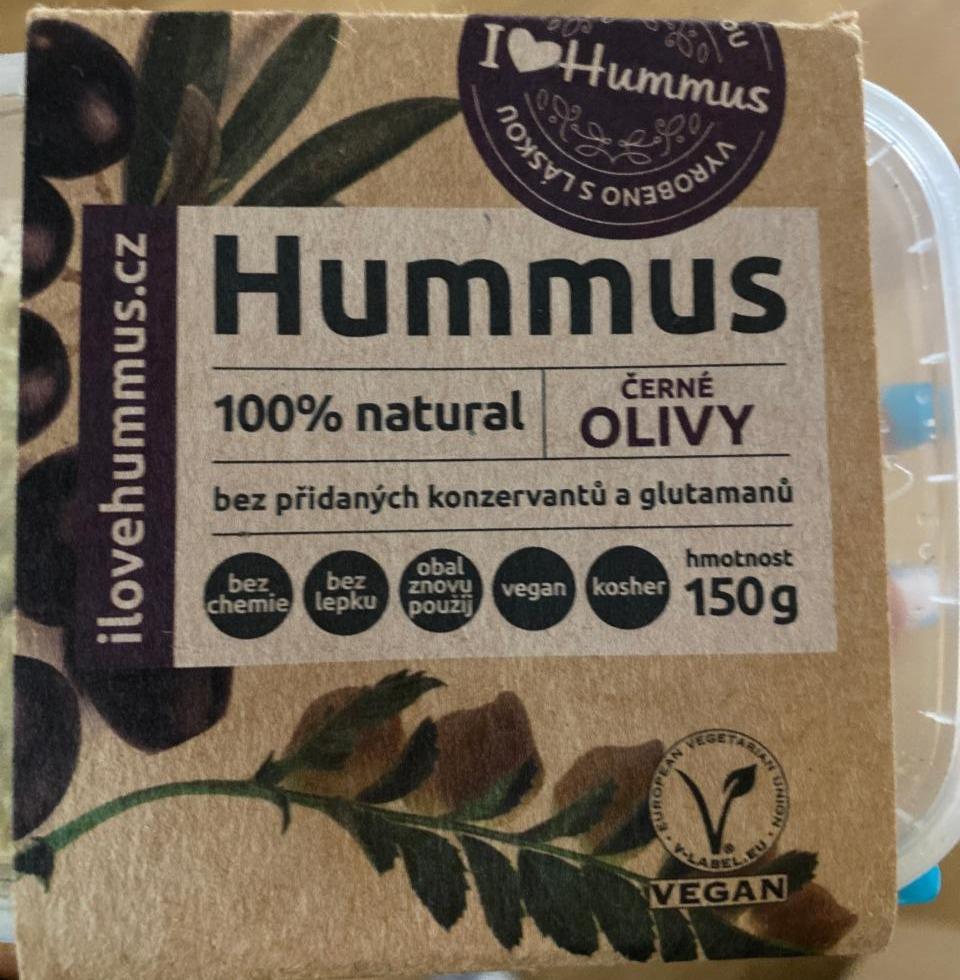 Fotografie - Hummus 100% natural černé olivy I love Hummus