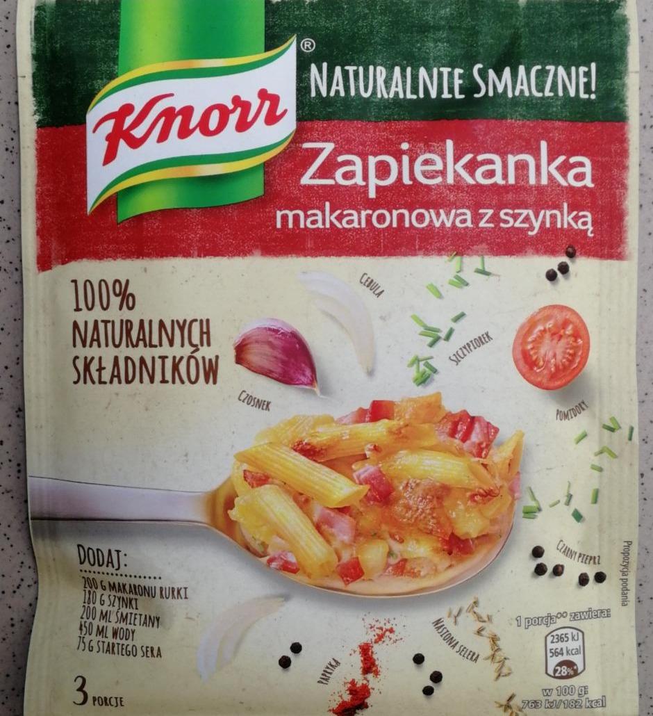 Fotografie - zapečené těstoviny se šunkou- přípravek Knorr