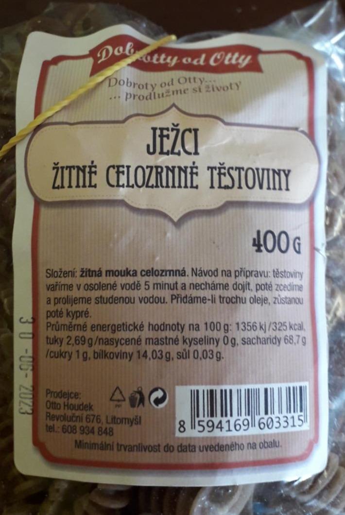Fotografie - Ježci žitné celozrnné těstoviny Dobrotty od Otty