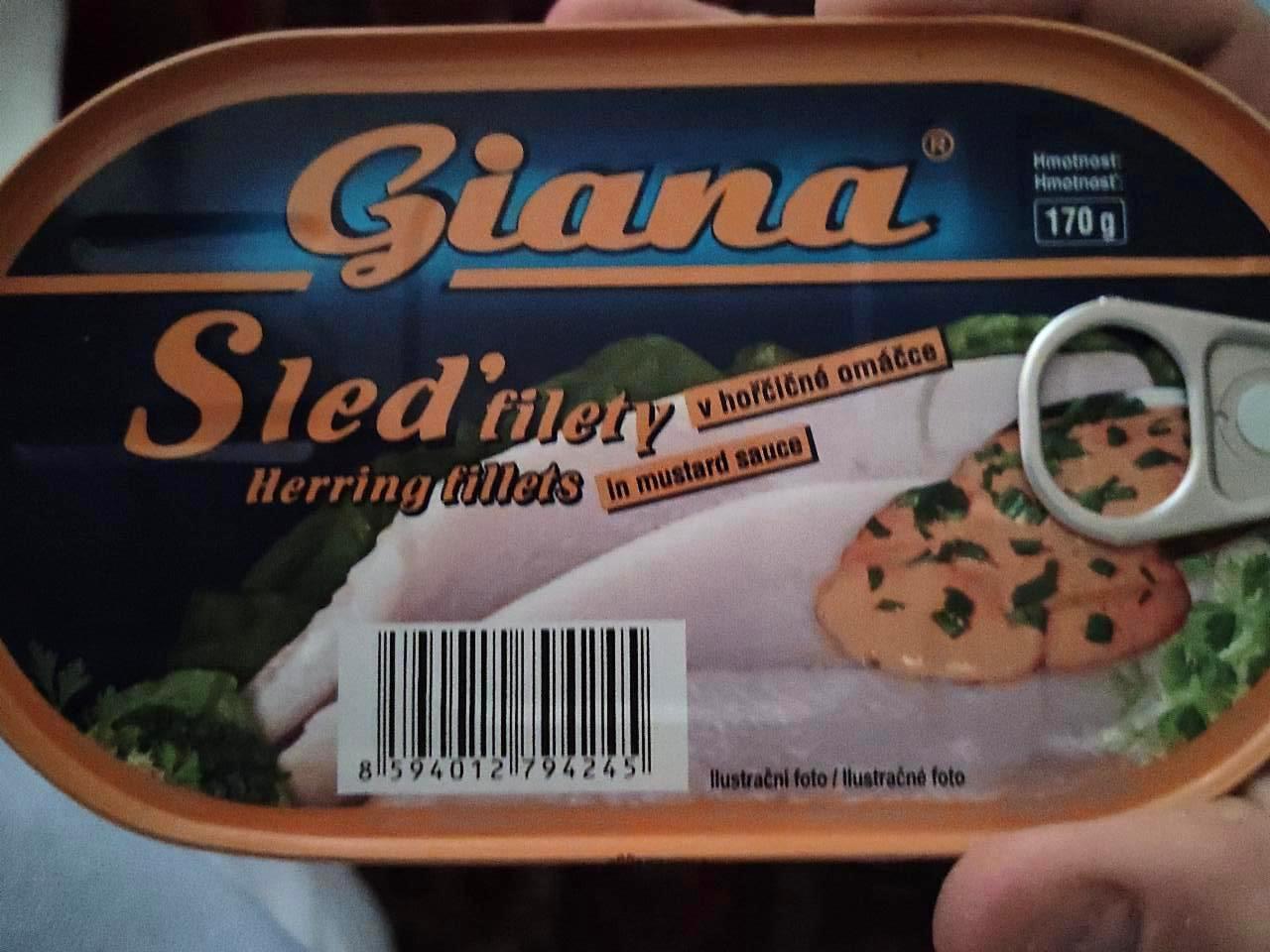 Fotografie - Sleď filety v hořčičné omáčce Giana
