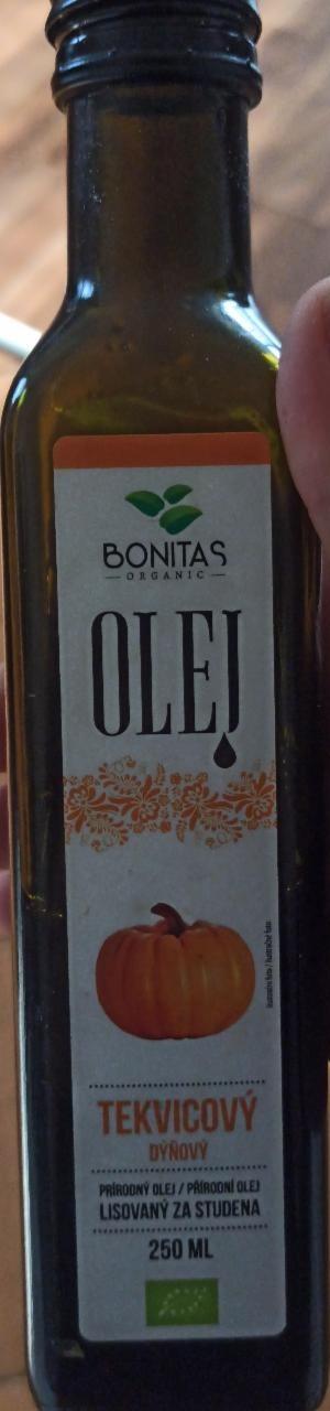 Fotografie - Bio Dýňový olej za studena lisovaný Bonitas