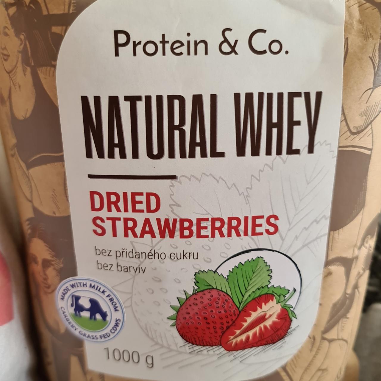 Fotografie - Natural Whey Dried STRAWBERRIES Protein & Co.