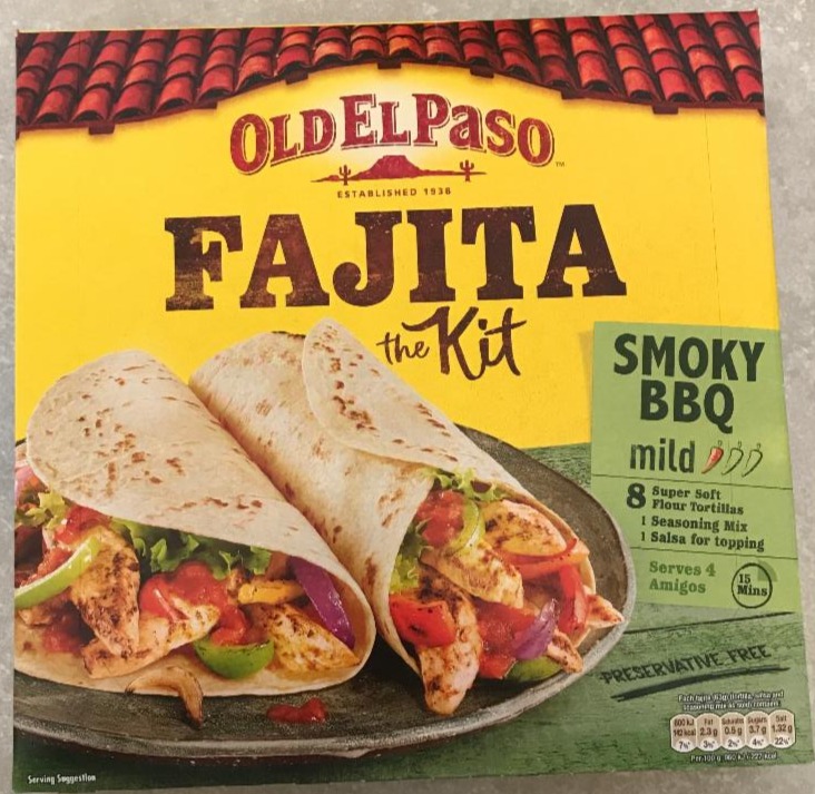 Fotografie - Fajita the Kit Smoky BBQ mild Old El Paso