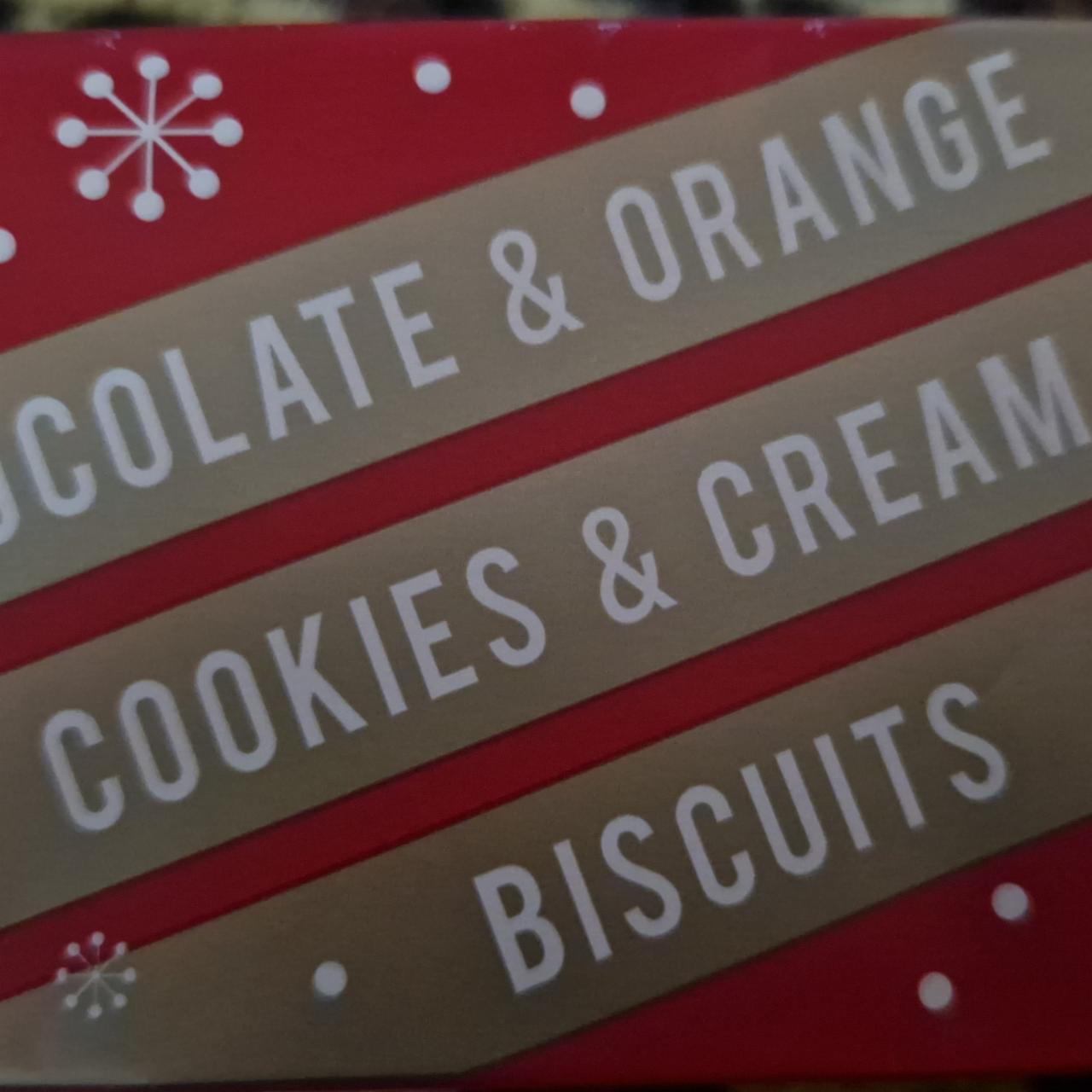 Fotografie - Chocolate & Orange Cookies & Cream Biscuits Marks & Spencer