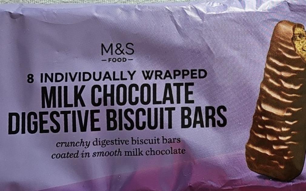 Fotografie - milk chocolate digestive biscuit bars M&S Food