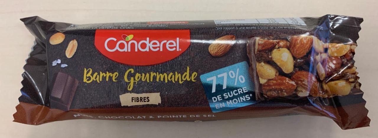 Fotografie - Barre Gourmandes Fibres Nuts, Chocolat & Pointe De Sel Canderel