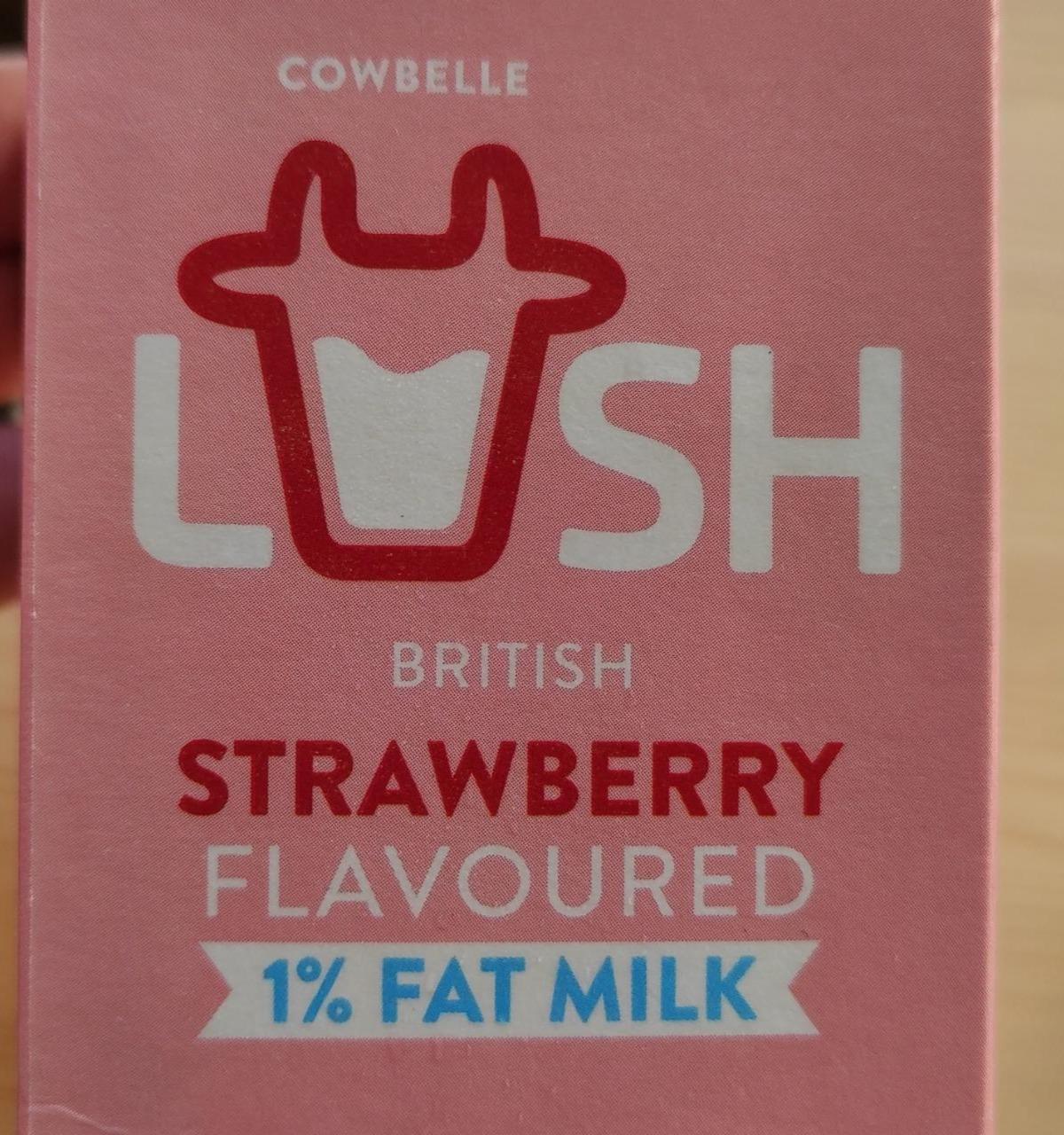 Fotografie - British Strawberry Flavoured 1% Fat Milk Cowbelle Lush