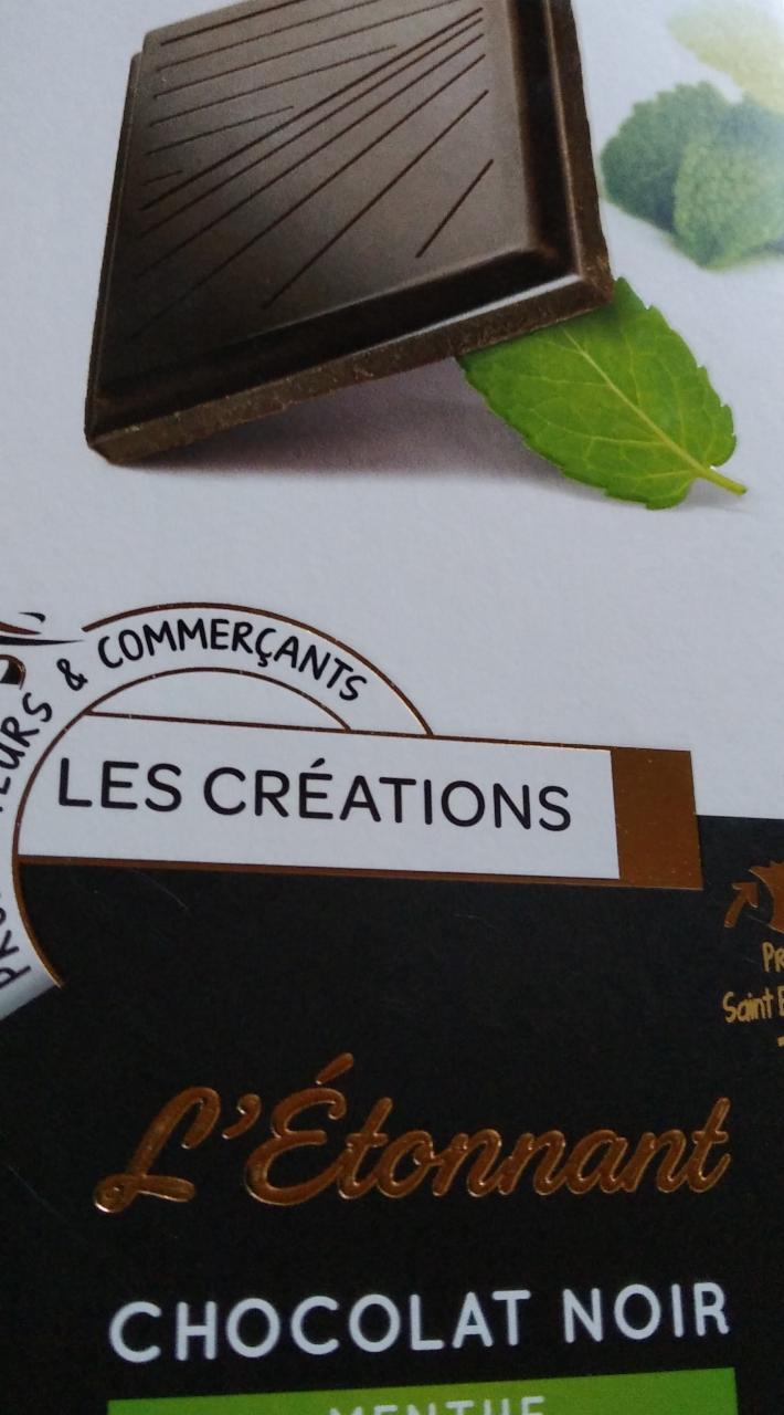 Fotografie - L'Etonnant Chocolat noir menthe Les Créations