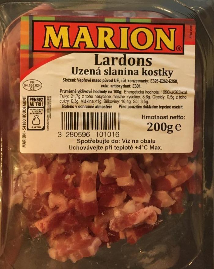 Fotografie - Lardons uzená slanina kostky