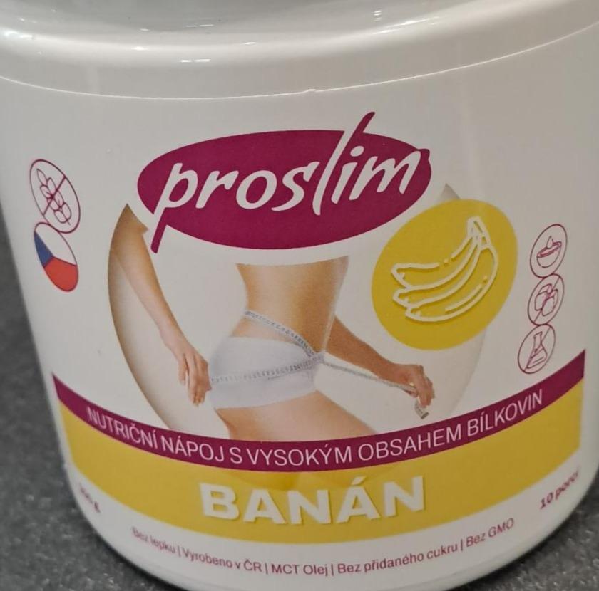 Fotografie - Nutriční nápoj s vysokým obsahem bílkovin Banán Proslim
