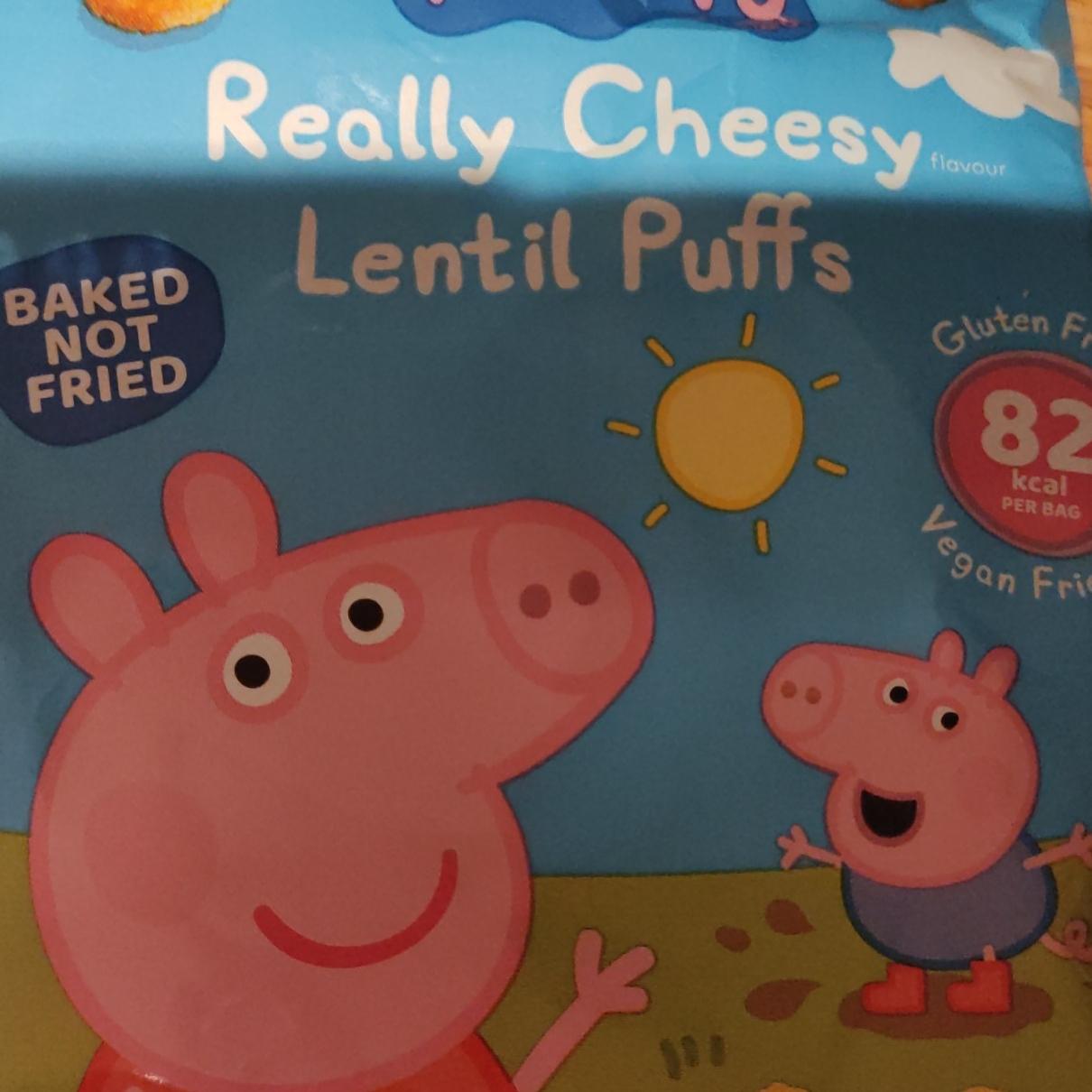 Fotografie - Really Cheesy Lentil puffs Peppa Pig