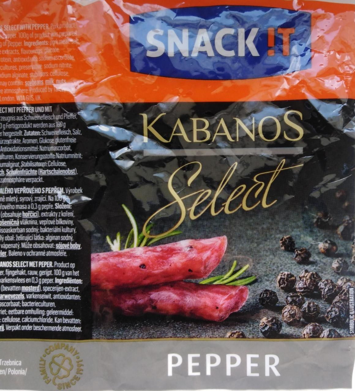 Fotografie - Kabanos Select Pepper Snack it