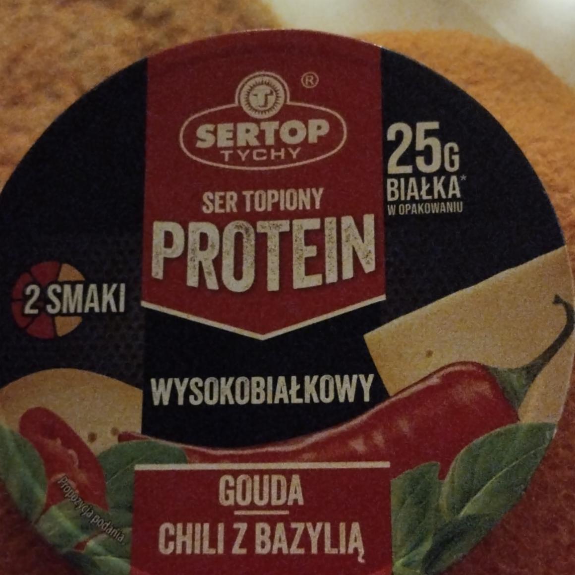 Fotografie - Protein Ser topiony Gouda chili z bazylią Sertop Tychy