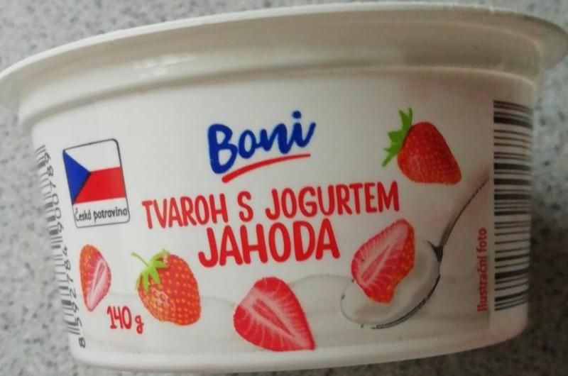 Fotografie - Tvaroh s jogurtem Jahoda Boni