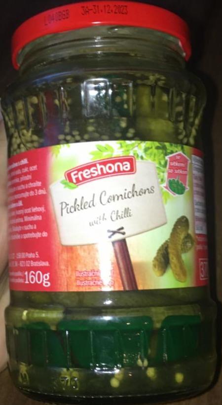 Fotografie - Pickled Cornichons with Chilli Freshona
