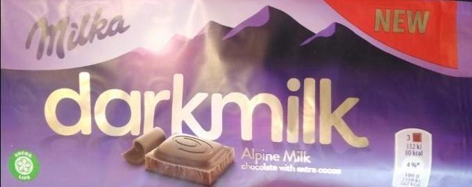 Fotografie - Milka darkmilk Alpine milk