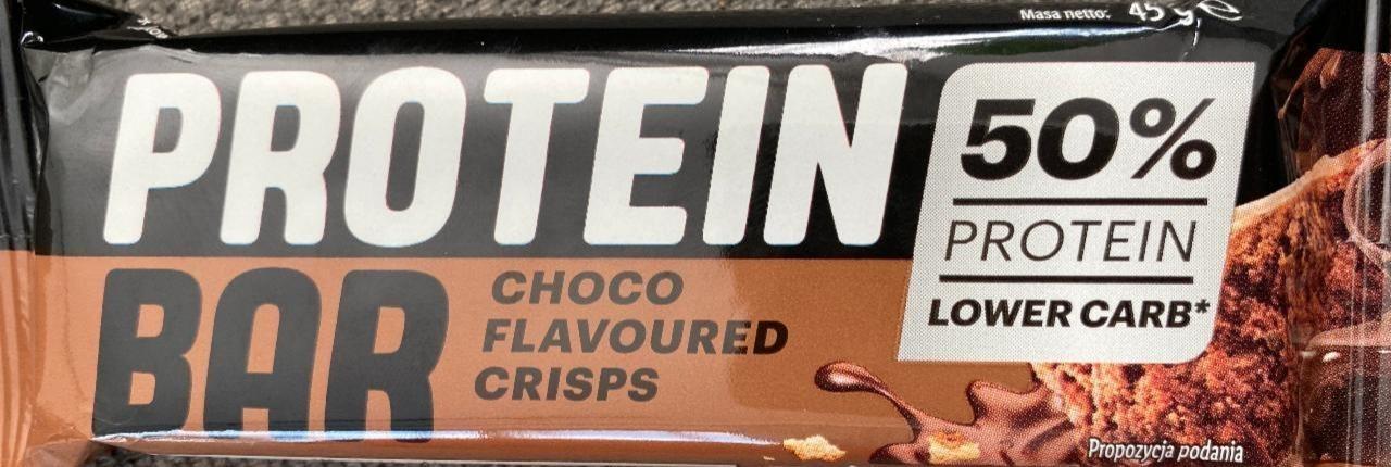 Fotografie - Protein bar 50% choco flavoured crisps Lidl