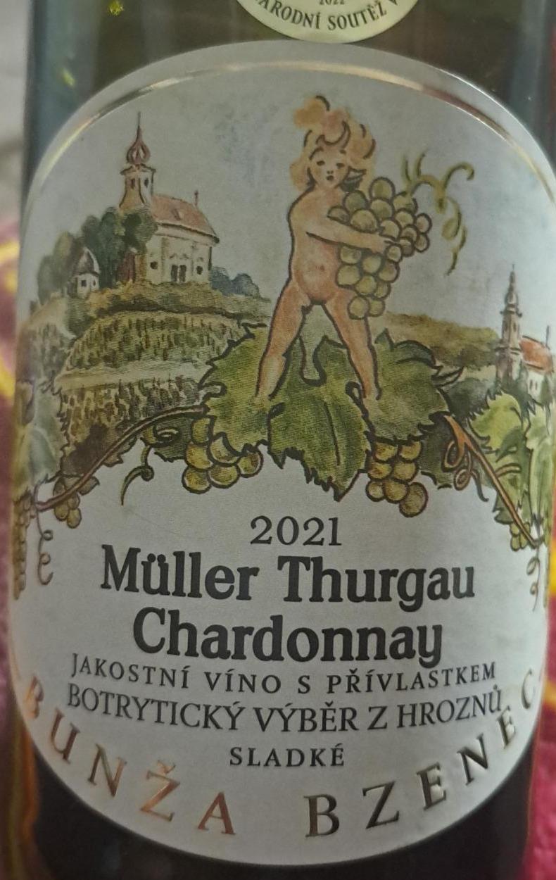 Fotografie - Müller Thurgau Chardonnay Bunža Bzenec
