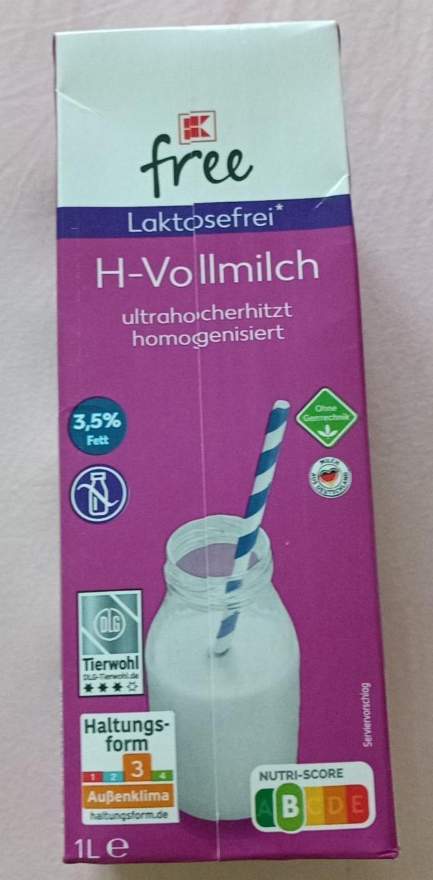 Fotografie - H-Vollmilch Laktosefrei 3,5% Fett K-free