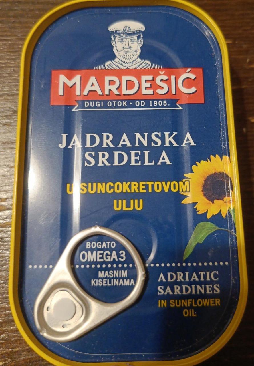 Fotografie - Jadranska srdela u suncokretovom ulju Mardešić