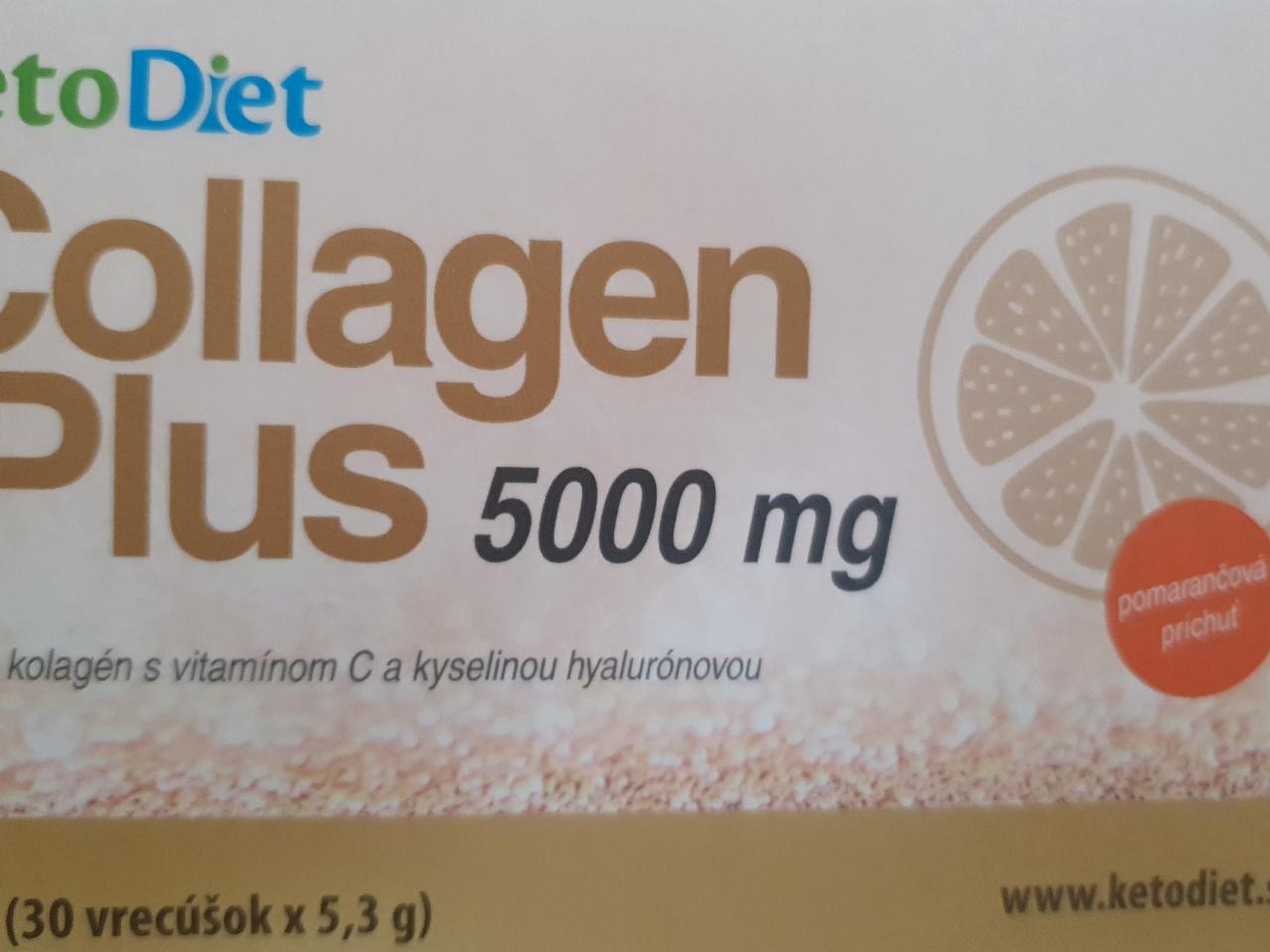 Fotografie - Collagen Plus 5000mg příchuť pomeranč KetoDiet
