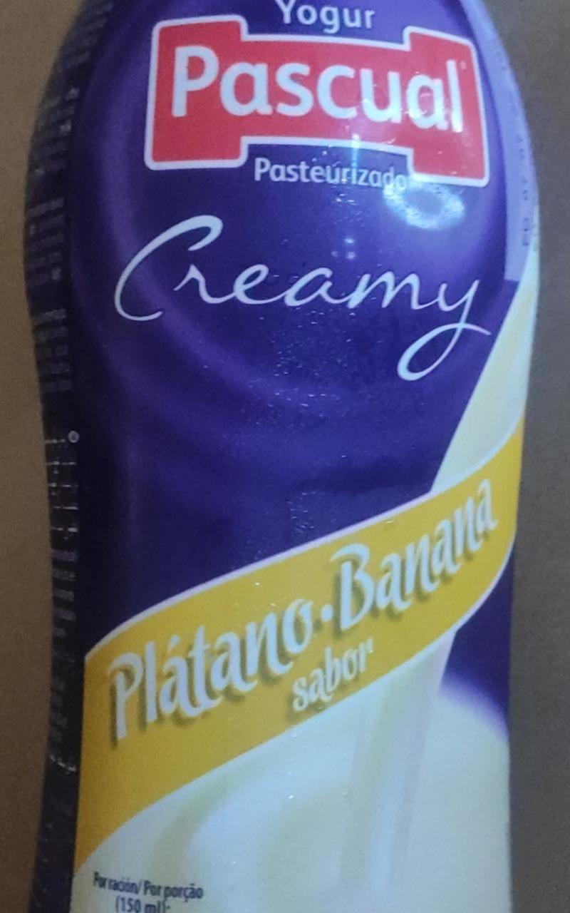Fotografie - Yogur Creamy Plátano-Banana sabor Pascual