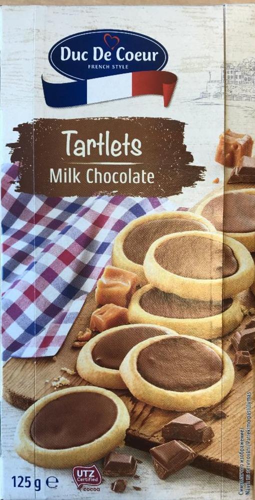 Fotografie - Tartlets sušenky s karamelem se soleným máslem a mléčnou čokoládou Duc De Coeur