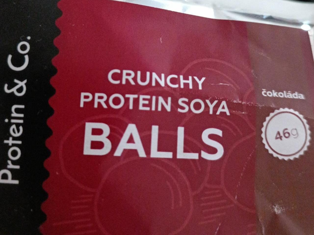 Fotografie - Crunchy protein soya balls čokoláda Protein & Co.