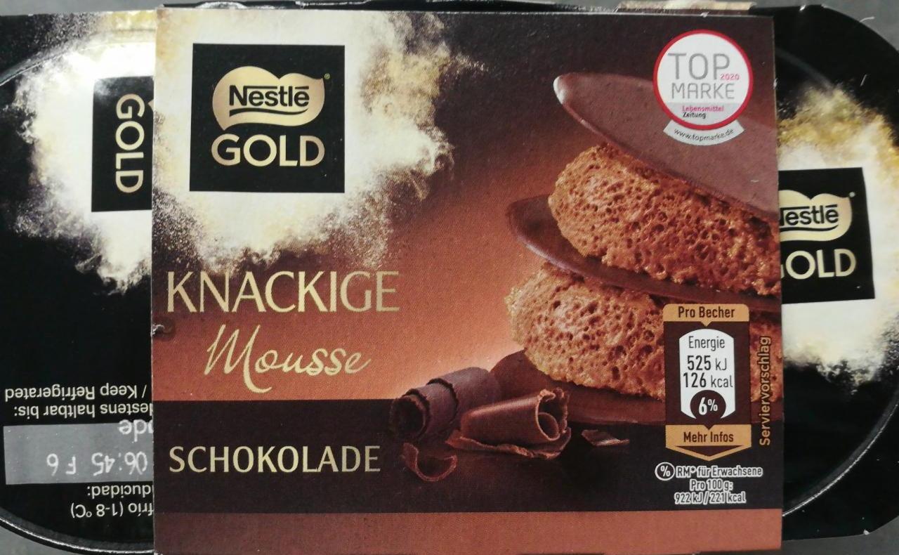 Fotografie - Knackige Mousse Schokolade Nestlé Gold